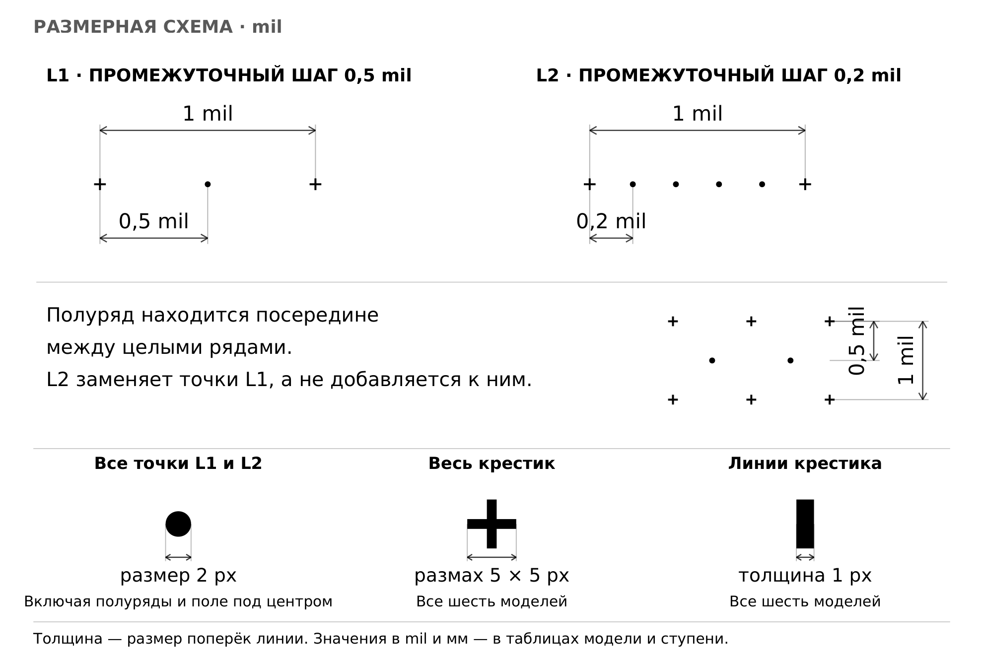 «Кедр»: что появляется при увеличении — размерная схема